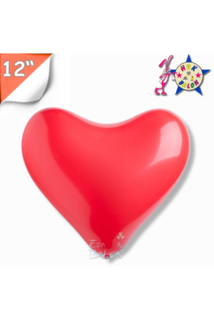 Balon Pastel Hbk 12" Kalp Kırmızı