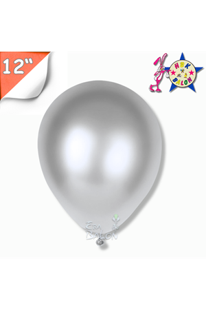 Balon Metalik Hbk 12" Gümüş