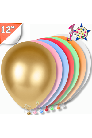 Balon Metalik Hbk 12" Karışık