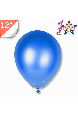 Balon Metalik Hbk 12" Koyu Mavi