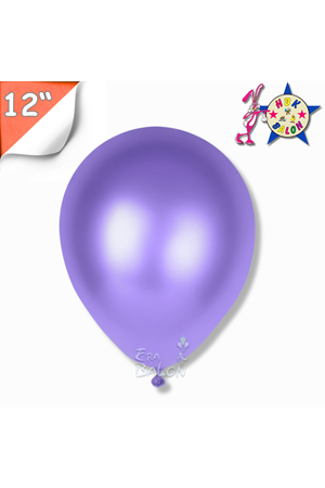 Balon Metalik Hbk 12" Mor