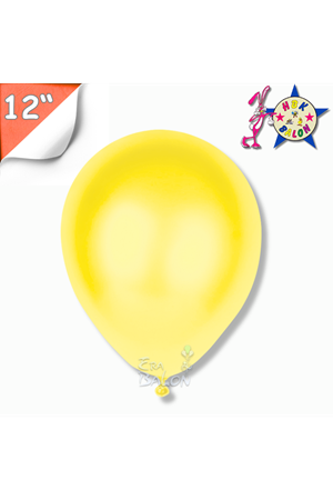 Balon Metalik Hbk 12" Sarı