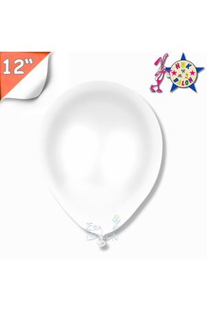 Balon Metalik Hbk 12" Beyaz