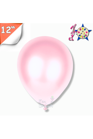 Balon Metalik Hbk 12" Bebe Pembe