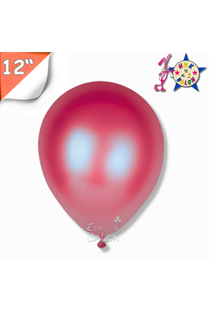 Balon Metalik Hbk 12" Bordo