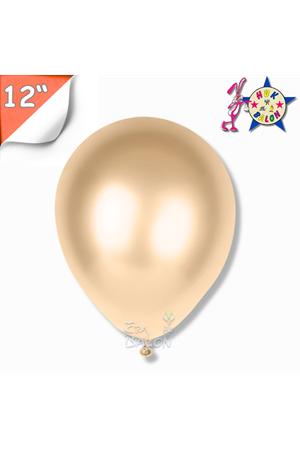 Balon Metalik Hbk 12" Krem
