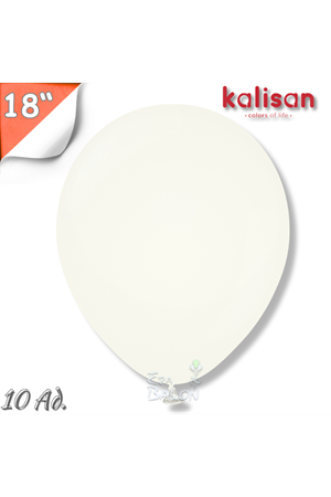 Balon Jumbo 18" Beyaz 10'lu