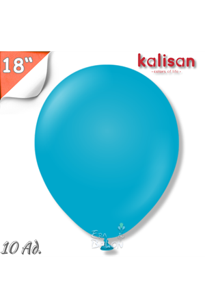 Balon Jumbo 18" Cam Mavi 10'lu