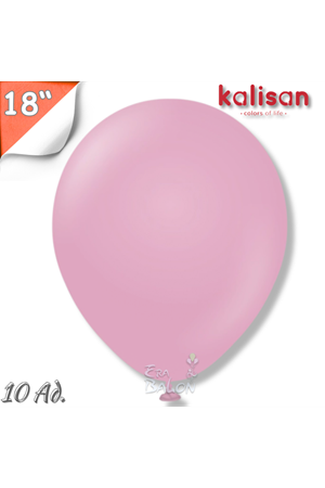 Balon Jumbo 18" Toz Pembe 10'lu