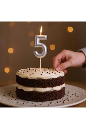 Rakam Mum 5 Yaş Gümüş