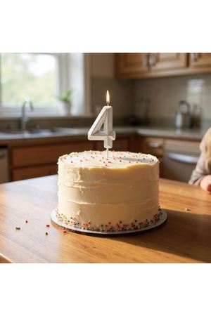 Rakam Mum 4 Yaş Gümüş