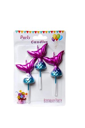 Deniz Kızı Kuyruğu Pasta Mumu