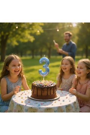 Rakam Mum 3 Yaş Mavi