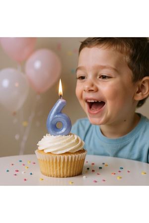 Rakam Mum 6 Yaş Mavi