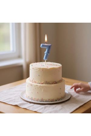 Rakam Mum 7 Yaş Mavi