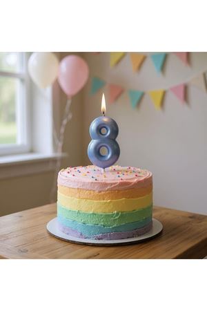 Rakam Mum 8 Yaş Mavi