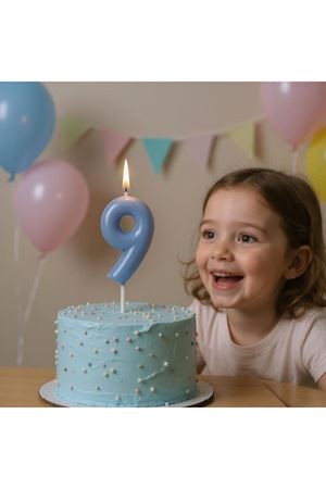 Rakam Mum 9 Yaş Mavi