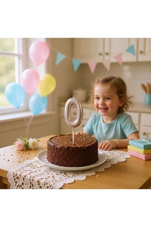 Rakam Mum 0 Yaş Pembe