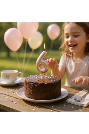 Rakam Mum 6 Yaş Pembe