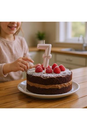 Rakam Mum 7 Yaş Pembe