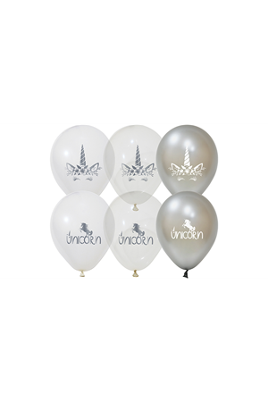 Unicorn Krom Baskılı Baskılı Balon 50'li