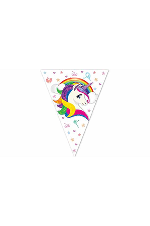 Unicorn Rainbow Üçgen Flama