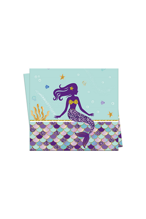 Pırıltılı Deniz Kızı Masa Örtüsü