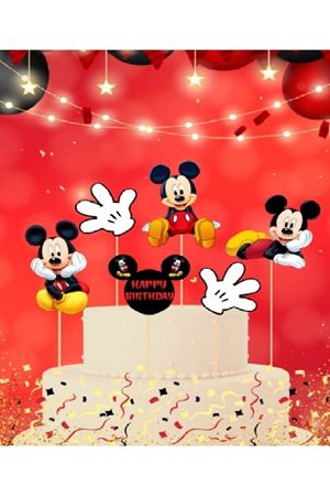 Pasta Süsü Kürdan Mickey 6'lı