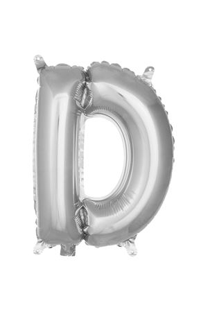 D Harf Folyo Balon Gümüş 76 cm