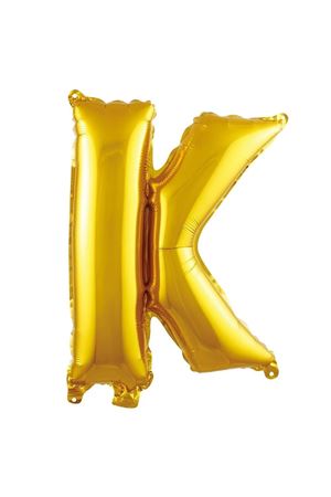 K Harf Folyo Balon Gold 76 cm
