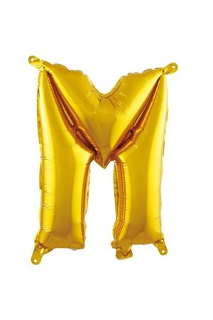 M Harf Folyo Balon Gold 76 cm