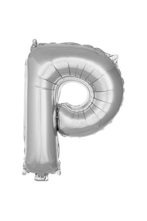 P Harf Folyo Balon Gümüş 76 cm