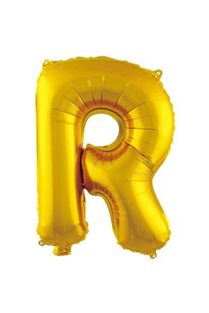 R Harf Folyo Balon Gold 76 cm