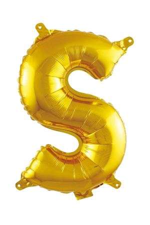 S Harf Folyo Balon Gold 76 cm
