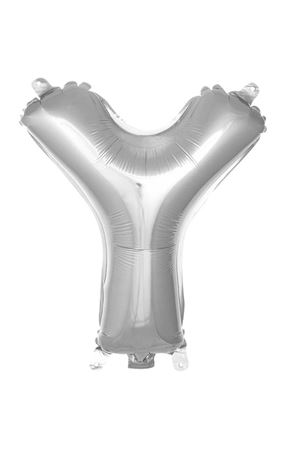 Y Harf Folyo Balon Gümüş 76 cm