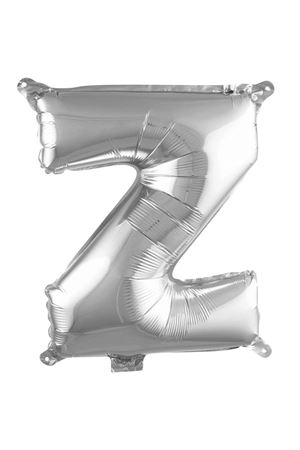 Z Harf Folyo Balon Gümüş 76 cm