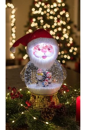 Yılbaşı Işıklı Kar Küresi Müzik Kutusu 25 Cm 6916-2