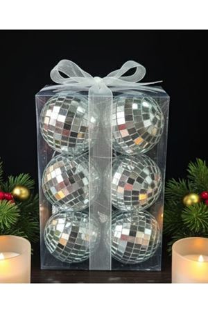 Yılbaşı Çam Ağacı Süsü Aynalı Disko Topu 6 cm 6421-25
