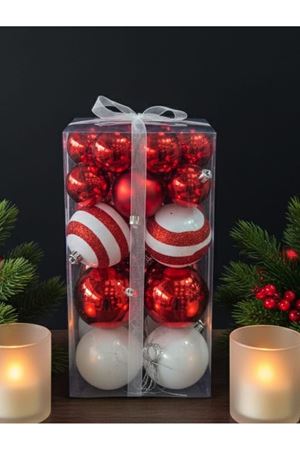 Yılbaşı Ağaç Süsü Top Lüx Karışık 6449-7