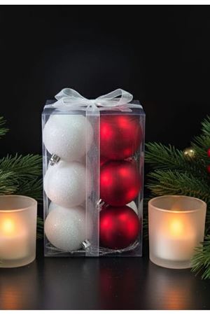 Yılbaşı Ağaç Süsü Top Lüx Karışık 6449-9