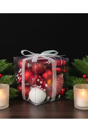 Yılbaşı Ağaç Süsü Top Lüx Karışık 6449-11