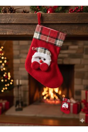 Yılbaşı Ağaç Süsü Çorap 3058-39