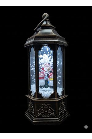 Yılbaşı Işıklı Kar Küresi Müzik Kutusu 25 Cm 6916-6