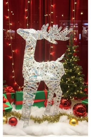 Işıklı Geyik Yılbaşı Dekor Figürü 60 cm 6449-29 