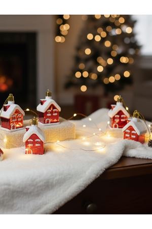 Yılbaşı Ağaç Süsü Ev 4'lü 6421-31