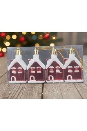 Yılbaşı Ağaç Süsü Ev 4'lü 6421-31