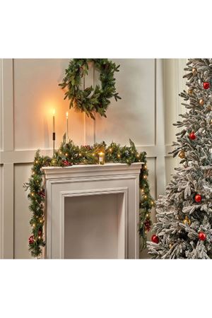 Yılbaşı Süsü Garland Yeşil Çam Dalı 240 cm