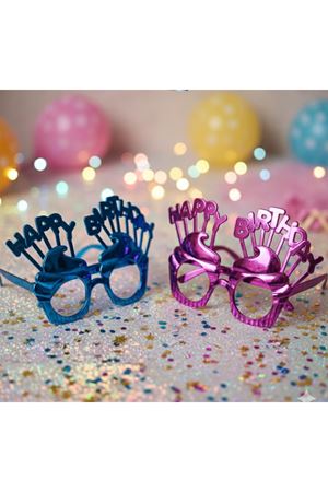 Parti Gözlüğü Happy Birthday Renkli 2117-4