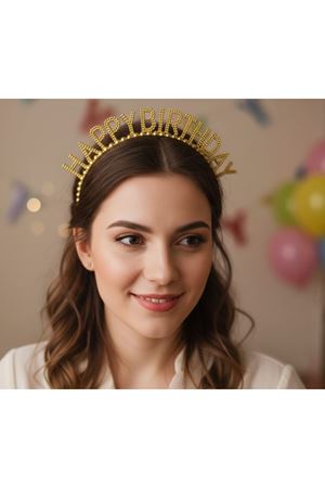 Taç 2117-2 Happy Birthday Boncuklu