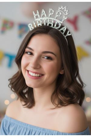 Taç 1569-10 Happy Birthday Taşlı